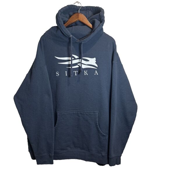 Sitka Men's Icon Pullover Hoodie Navy Blue Size XXL Hunting Outdoor Style 20226 - Picture 1 of 14